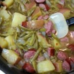 Crockpot Ham Green Beans and Potatoes
