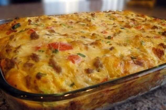 BREAKFAST SAUSAGE CASSEROLE
