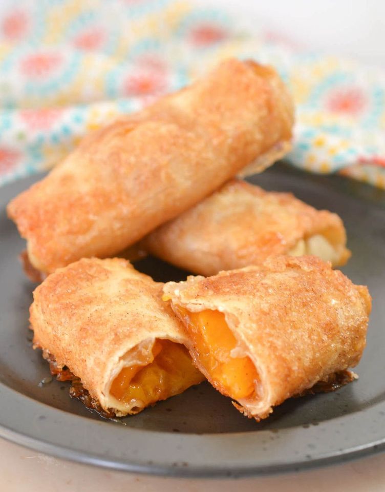 PEACH COBBLER EGG ROLLS