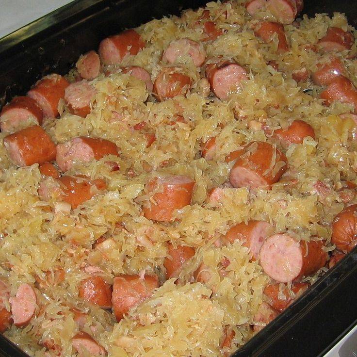 Polish Sausage, Sauerkraut And Potatoes
