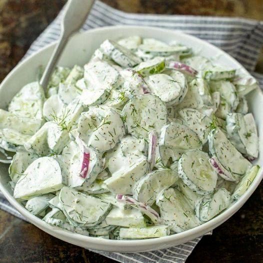 CREAMY CUCUMBER SALAD