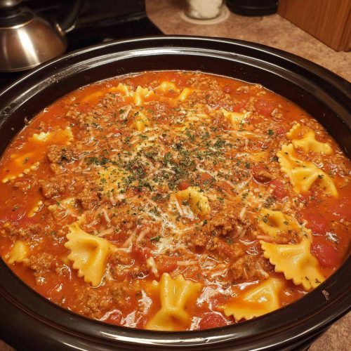 One Pot Lasagna Soup