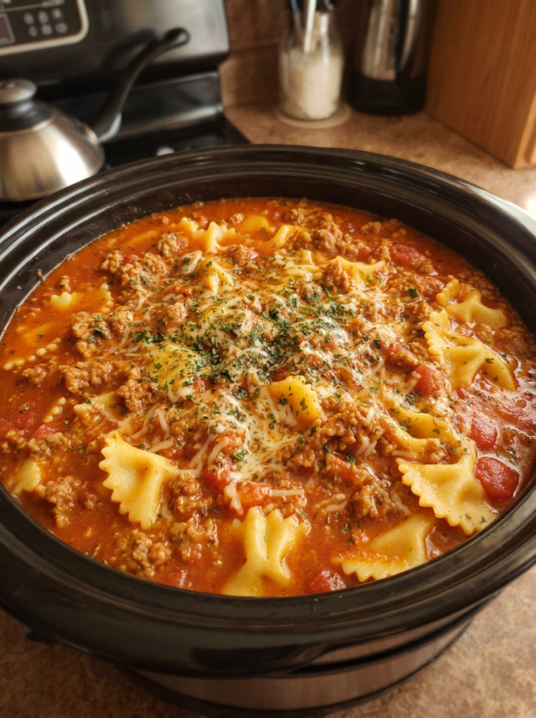 One Pot Lasagna Soup