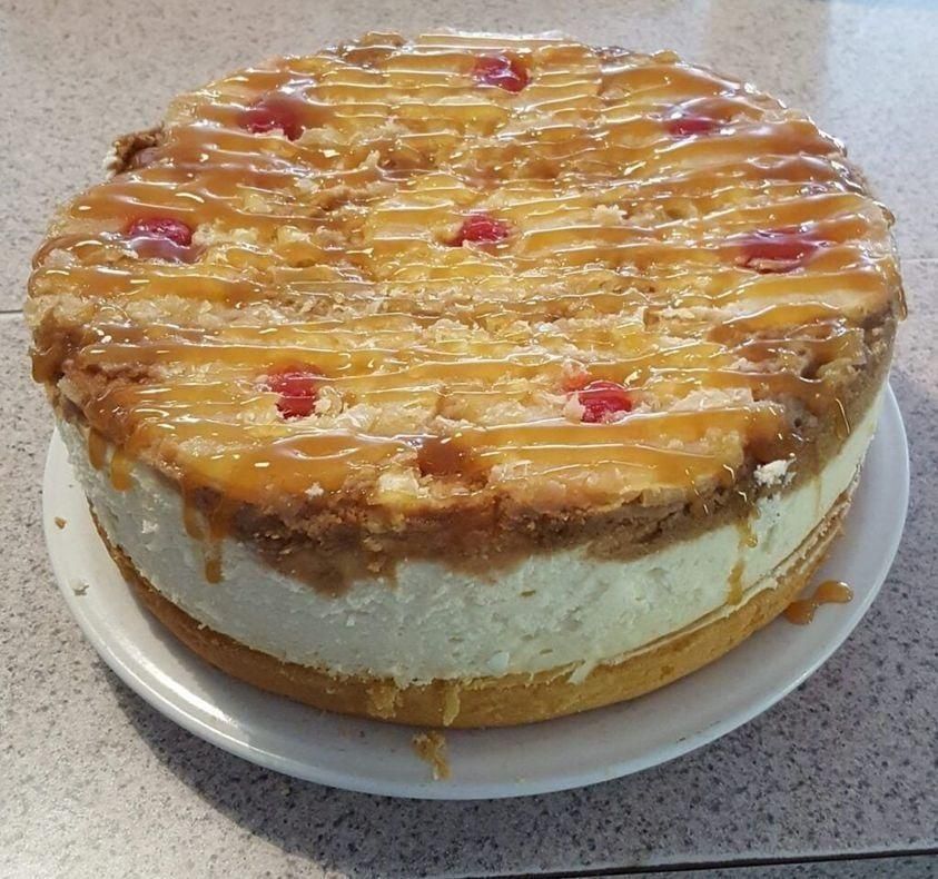 Pineapple Upside Down Cheesecake