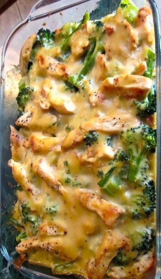 Skinny Chicken Broccoli Casserole