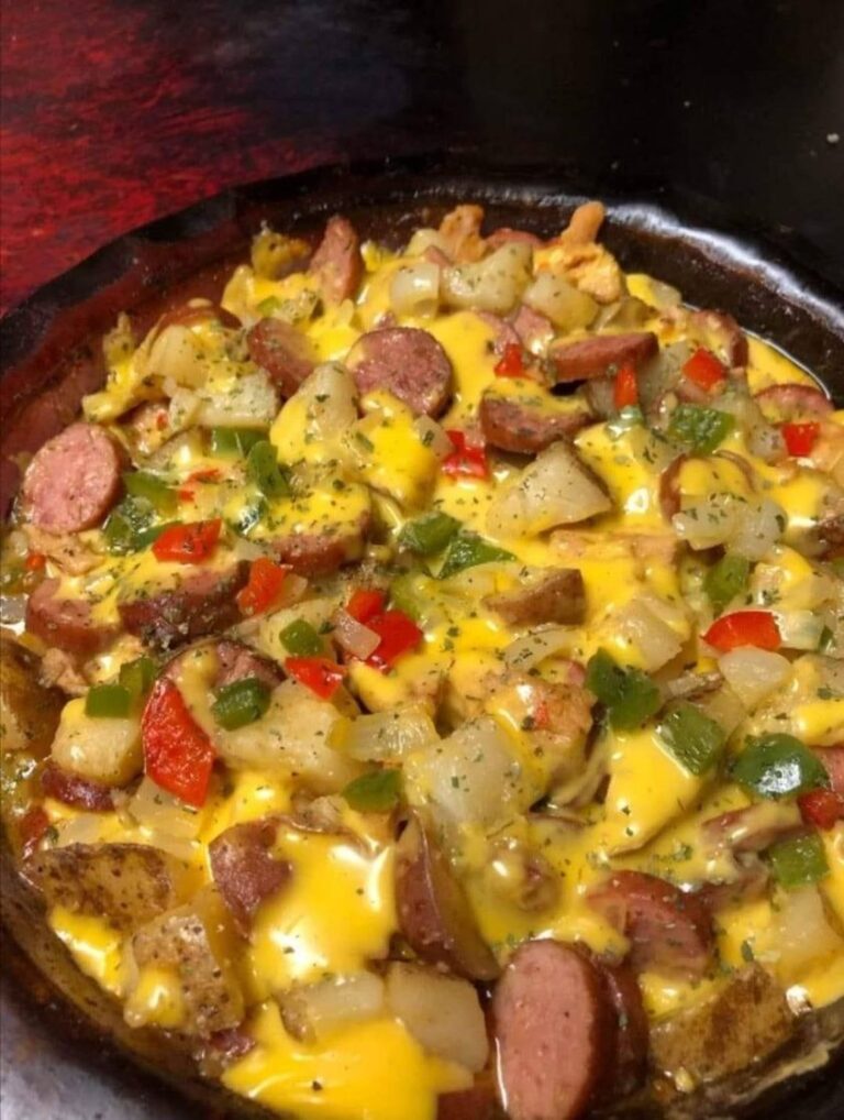 CHEESE, POTATO, AND SMOKED SAUSAGE CASSEROLE
