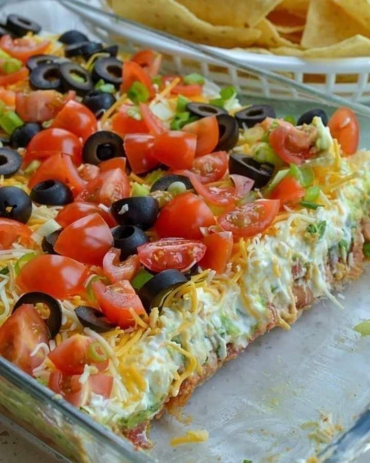 7 Layer Taco Dip - All We Cook