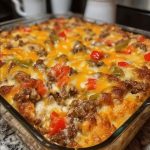 Philly Cheesesteak Casserole