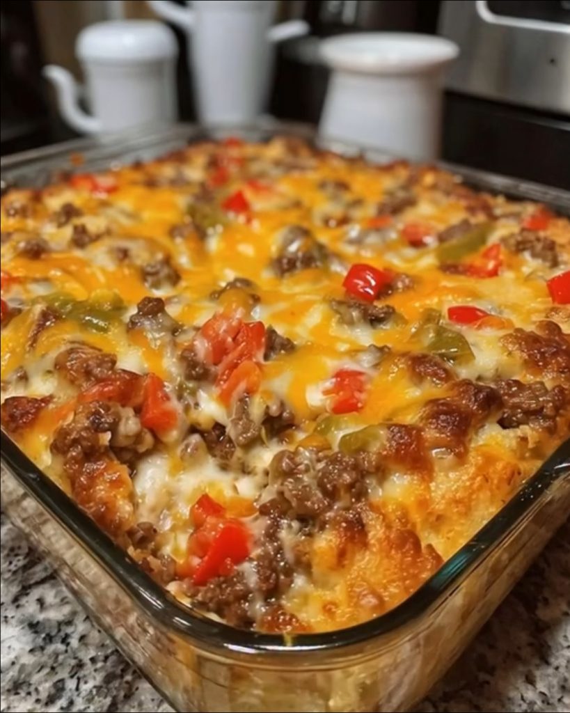 Philly Cheesesteak Casserole 