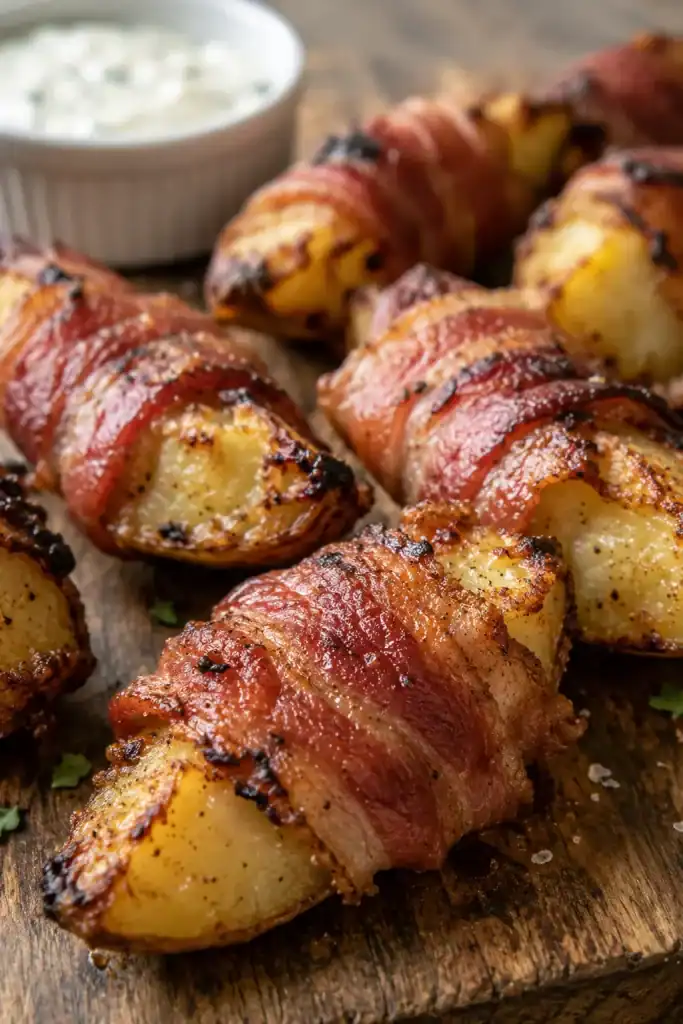 Bacon Wrapped Potato Wedges