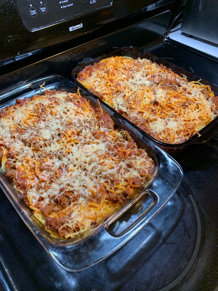 Baked Cream Cheese Spaghetti
