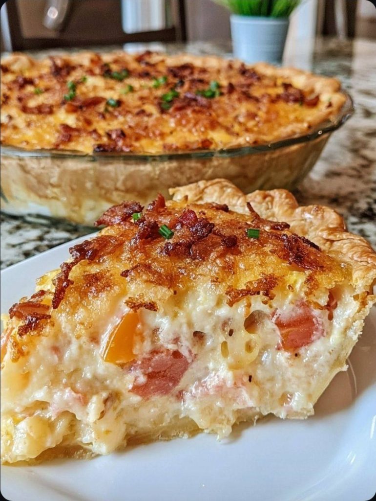 Bacon Onion Tomato Pie