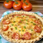 Bacon Onion Tomato Pie