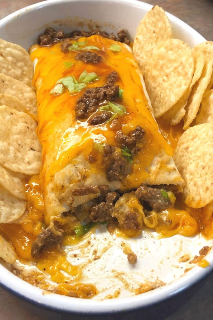 Beef and Cheese Mexican Sanchiladas