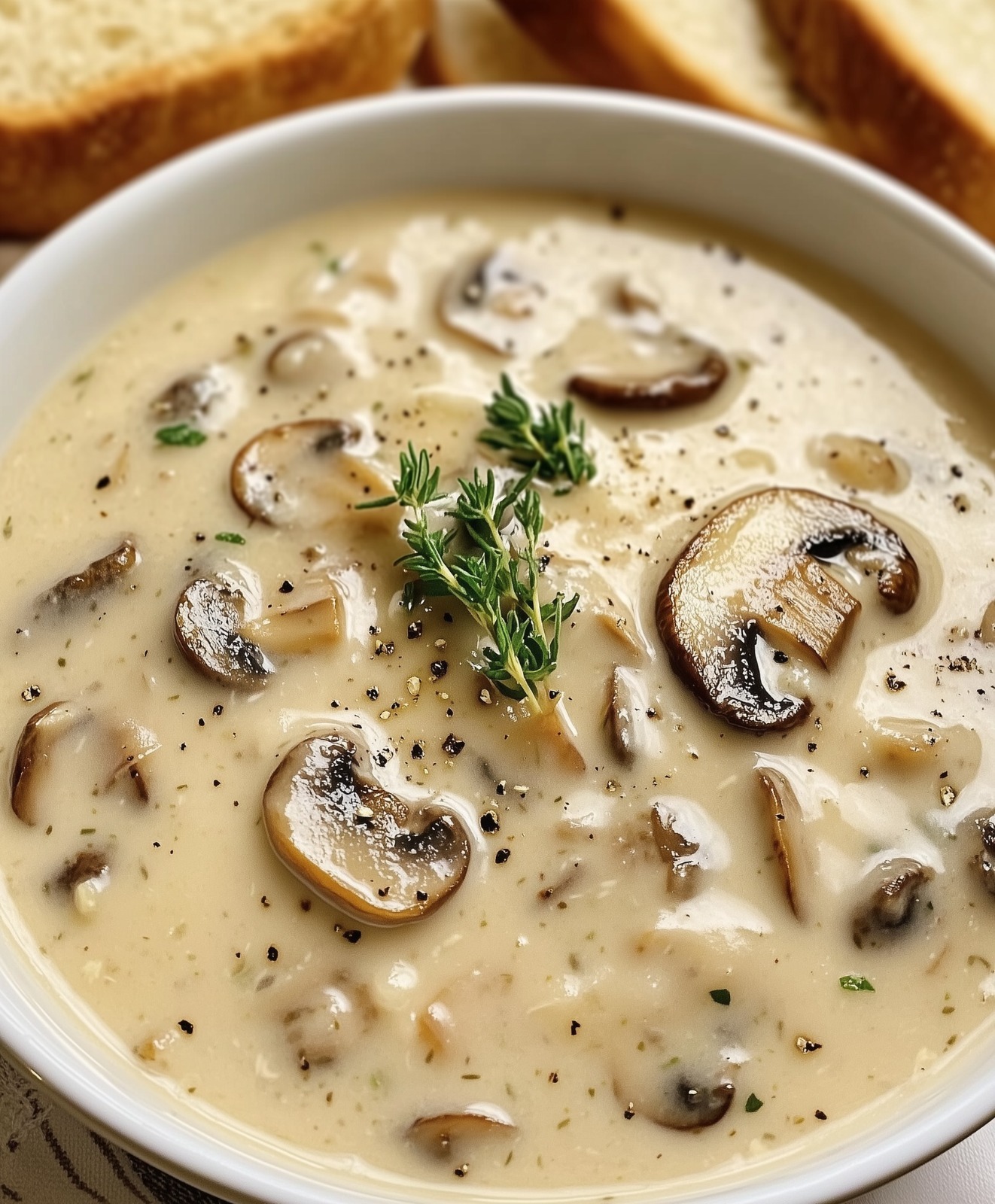 Creamy Mushroom Soup - All We Cook
