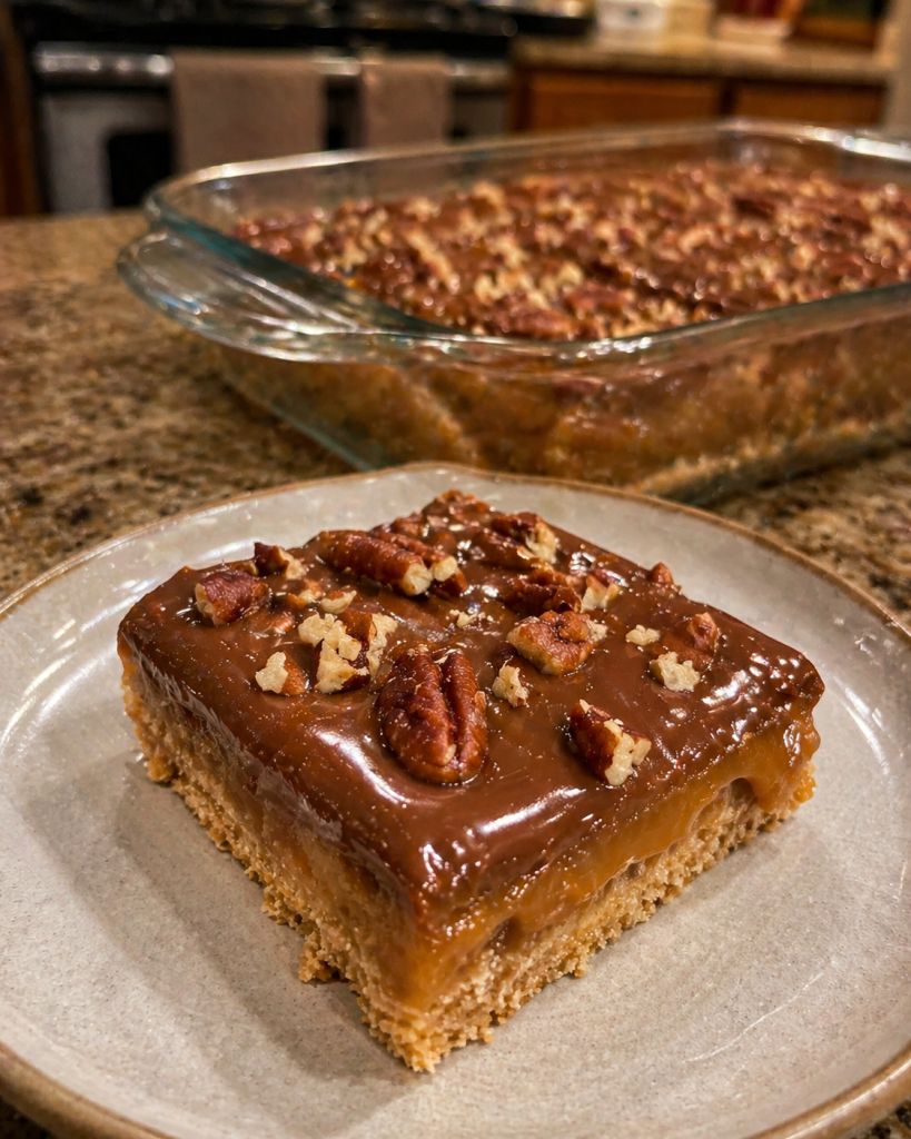 Caramel Chocolate Crunch Bars