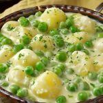 Creamed Potatoes and Peas