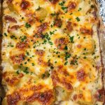 Oven-Baked Potato and Cheese Gratin with Bacon