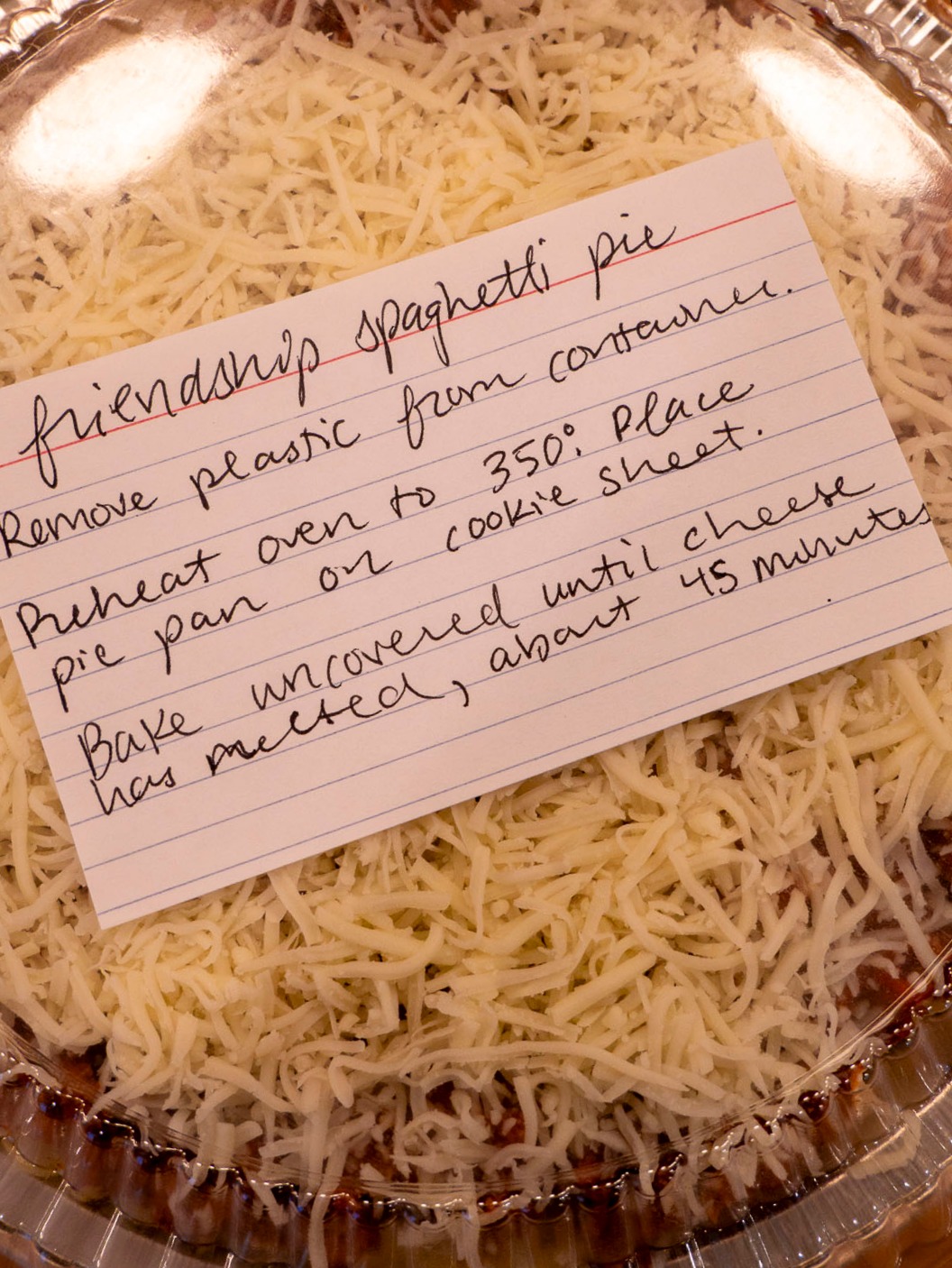 Friendship Spaghetti Pie