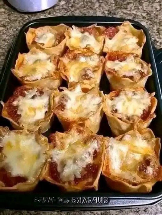 Mini Lasagna Cups
