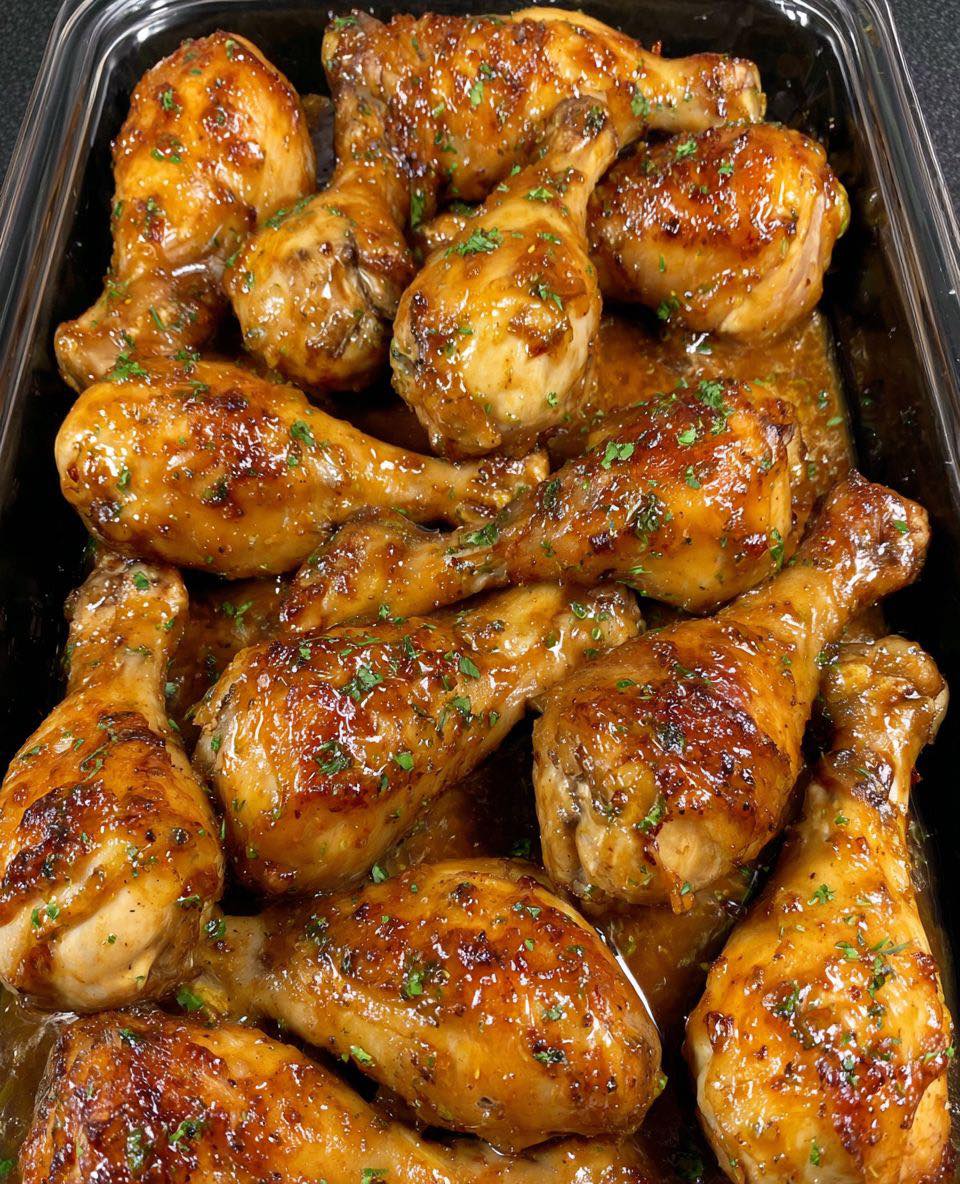 Honey Garlic Baked Chicken Drumsticks