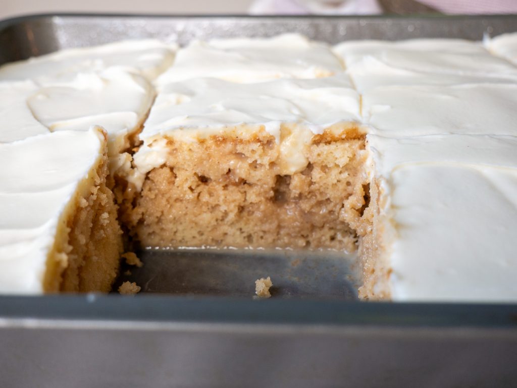 Cinnamon Roll Poke Cake
