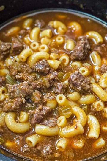 Beef Macaroni Soup