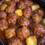 Slow Cooker Pineapple Barbecue Meatballs