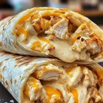 Cheesy Garlic Chicken Wraps