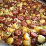 Smoked Sausage & Cheesy Potato Casserole