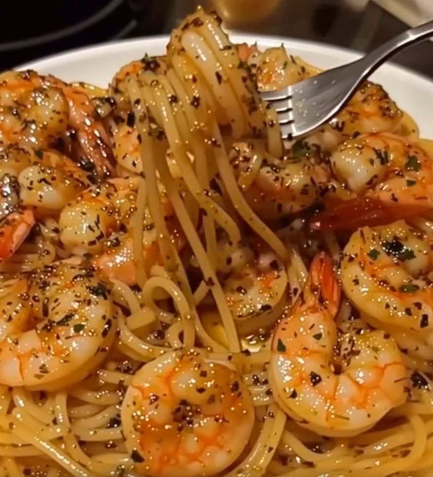 Shrimp Scampi with Spaghetti