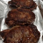 Seared Ribeye Steak With Red Wine Pan Gravy