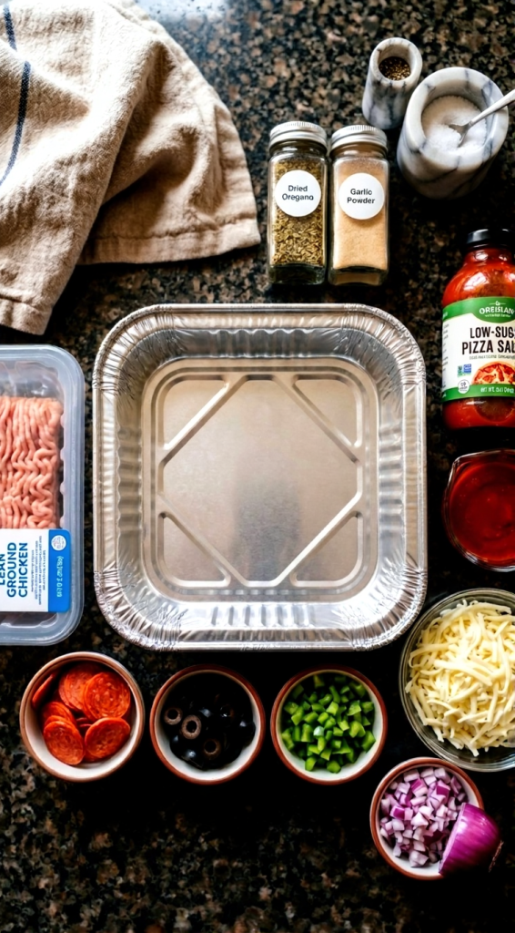 Low Carb Crustless Pizza Bowl