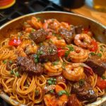 Steak & Shrimp Teriyaki Noodles