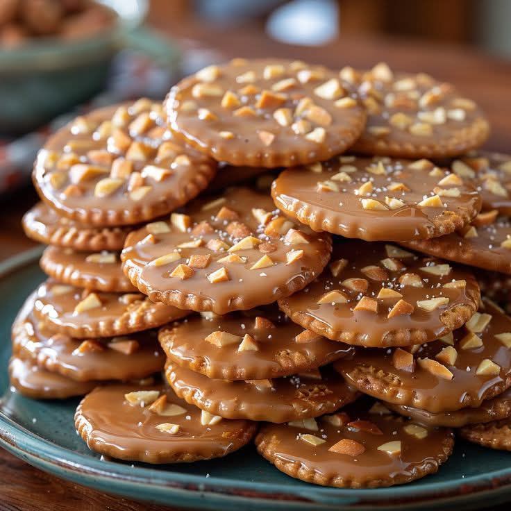 Caramel Peanut Ritz Cracker Treats