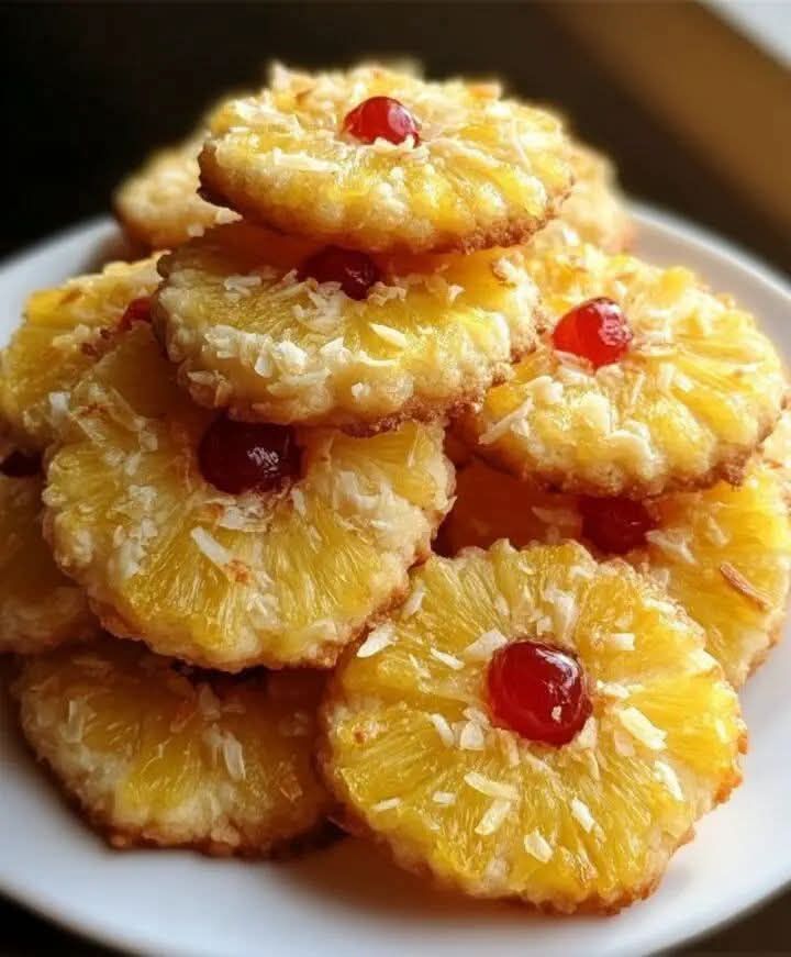 Pineapple Upside Down Sugar Cookies