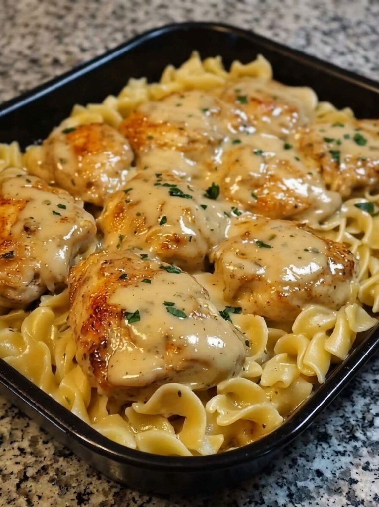 One-Pan Chicken with Buttered Noodles