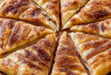 Cinnamon-Sugar Pizza made with Crescent Rolls