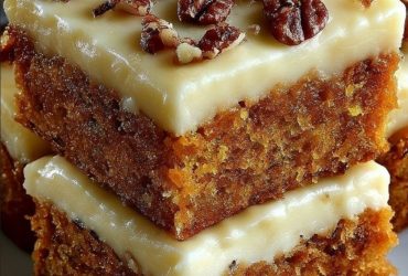 Decadent Carrot Cake Bars with Cream Cheese Frosting