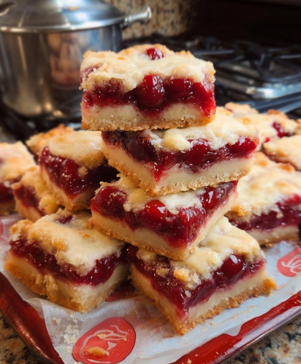 Cherry Crumble Bars