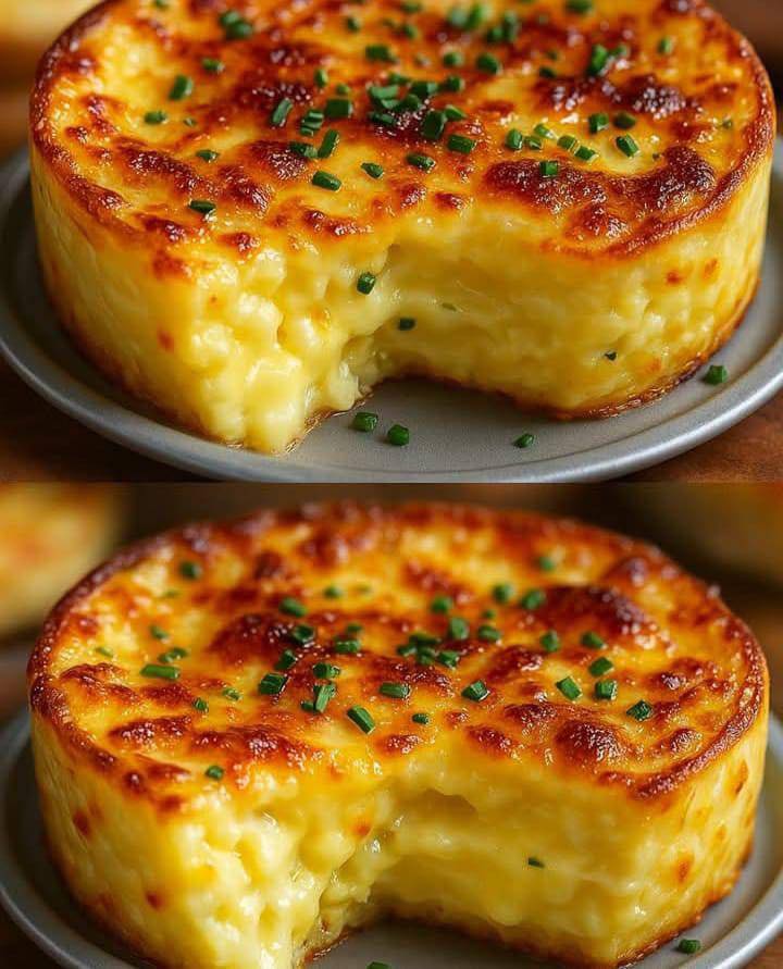 Baked creamy macaroni and cheese rounds