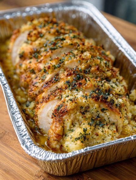 4-Ingredient Chicken and Stuffing Bake