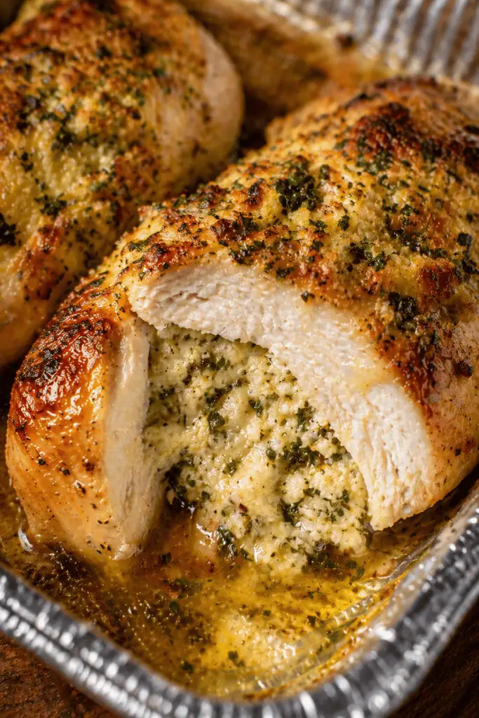 4-Ingredient Chicken and Stuffing Bake
