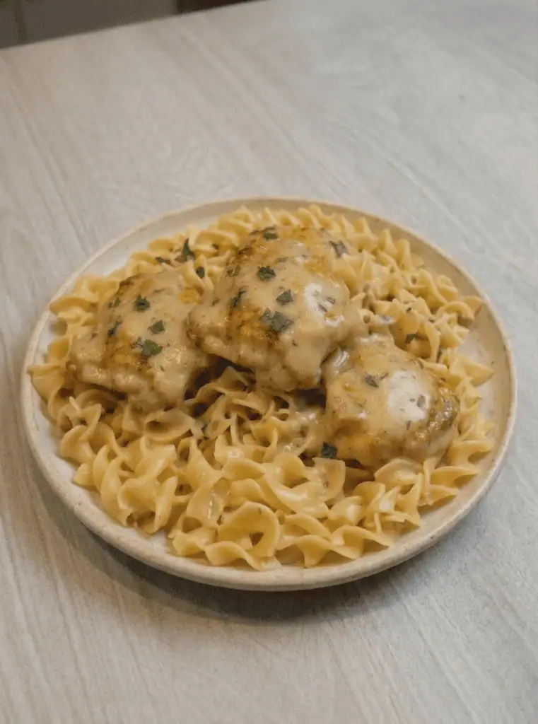 One-Pan Chicken with Buttered Noodles
