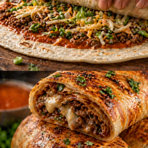 Cheeseburger Wraps Recipe