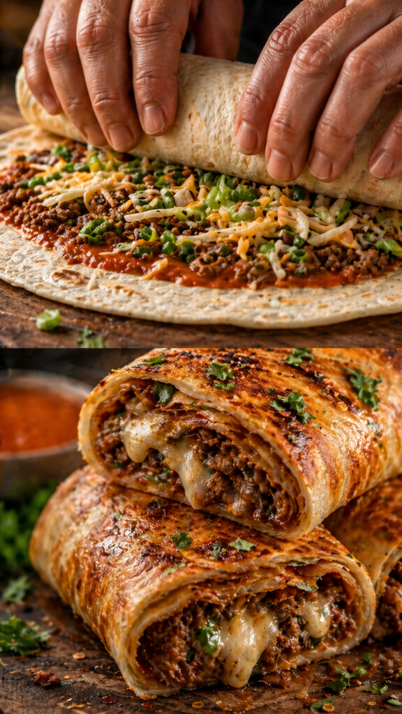 Cheeseburger Wraps Recipe