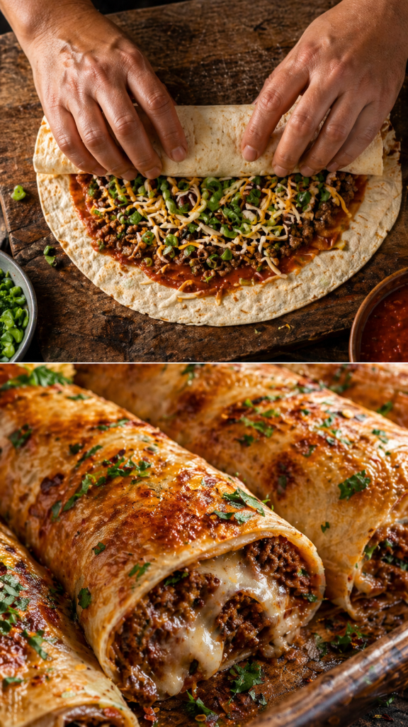 Cheeseburger Wraps Recipe
