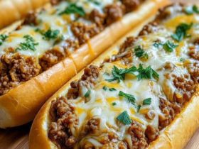 Sloppy Joe Garlic Bread