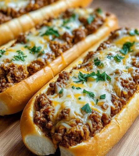 Sloppy Joe Garlic Bread