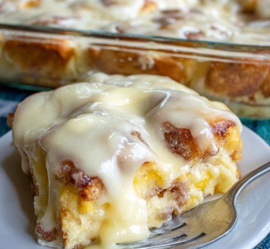 Overnight Orange Roll Casserole